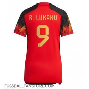 Belgien Romelu Lukaku #9 Replik Heimtrikot Damen WM 2022 Kurzarm